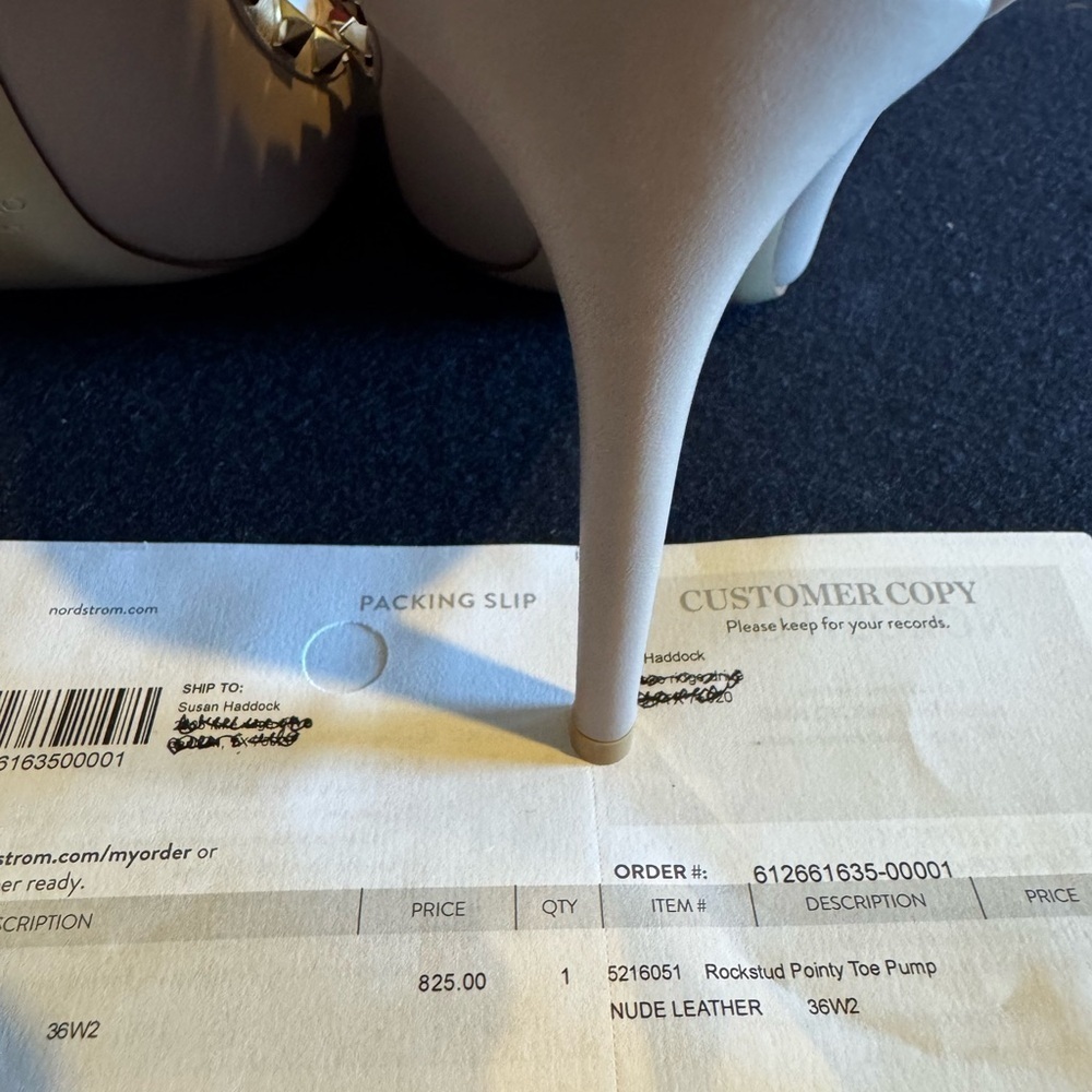Valentino Rockstud Nude Heels Women’s Sz 36 US6 - Picture 11 of 15